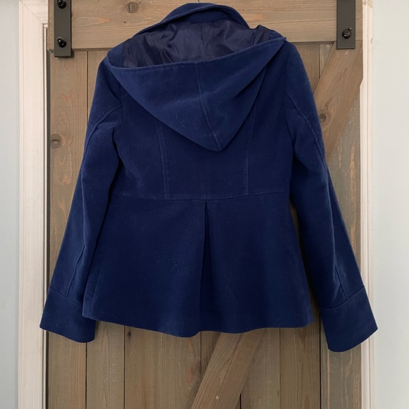 Royal blue double breasted short pea coat - Picture 5 of 5